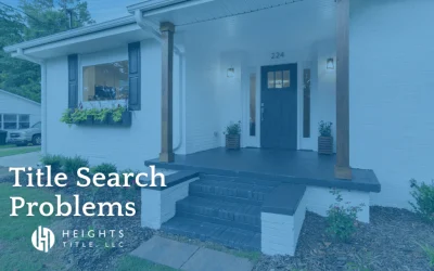 Title Search Problems: What Happens Next