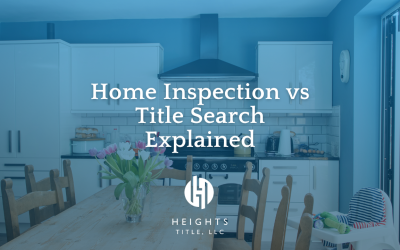 Home Inspection vs Title Search Explained